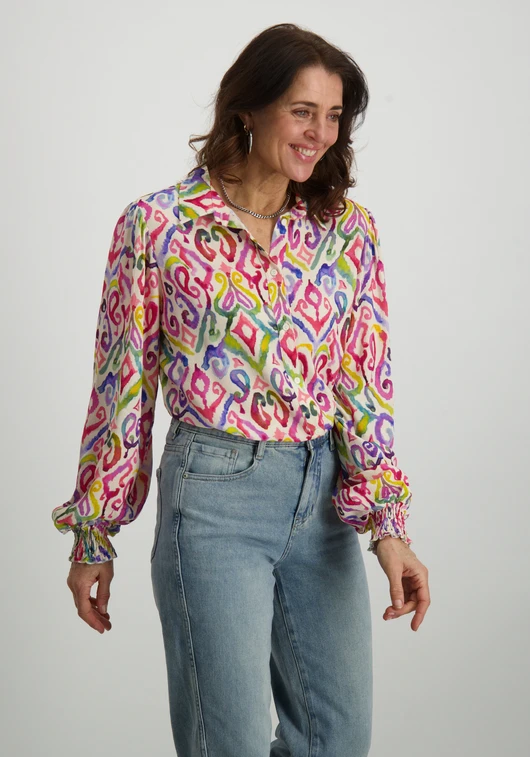 Geisha Blouse met print 53205-20