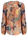 Geisha Blouse paisley flowers 33127-26