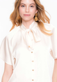 Geisha BLouse satin with bow 53072-14