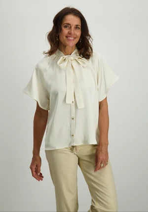 Geisha BLouse satin with bow 53072-14