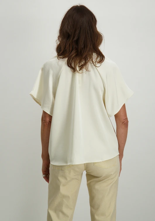 Geisha BLouse satin with bow 53072-14