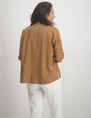 Geisha Blouse solid with pocket 23111-81