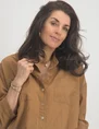 Geisha Blouse solid with pocket 23111-81