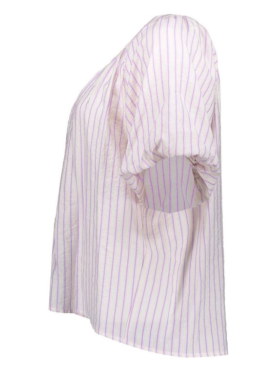 Geisha Blouse stripes with bow 53062-14