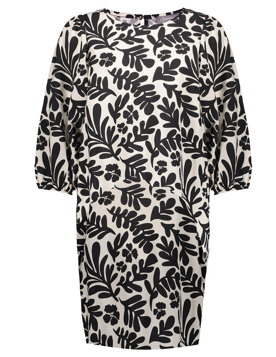 Geisha jurk zwart cheap wit