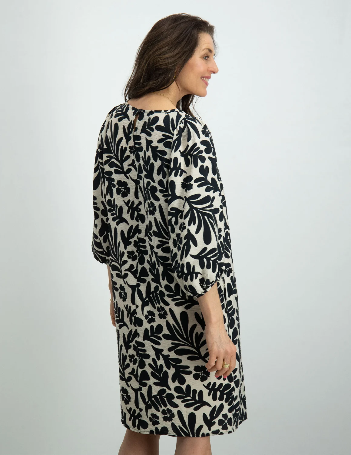 Geisha jurk zwart wit cheap