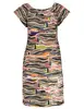 Geisha Dress elastic neck AOP 37053-60 MAY