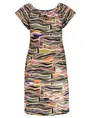 Geisha Dress elastic neck AOP 37053-60 MAY
