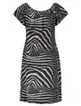 Geisha Dress elastic neck AOP 37053-60 MAY