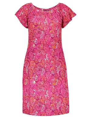Geisha Dress elastic neck AOP 37053-60 MAY