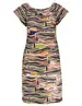 Geisha Dress elastic neck AOP 37053-60 MAY