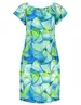 Geisha Dress elastic neck AOP 37053-60 MAY