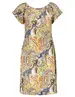 Geisha Dress elastic neck AOP 37053-60 MAY