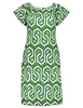 Geisha Dress elastic neck AOP 37381-60 MAY