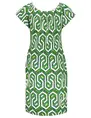 Geisha Dress elastic neck AOP 37381-60 MAY