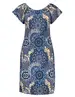 Geisha Dress elastic neck AOP 37381-60 MAY