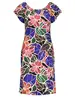 Geisha Dress elastic neck AOP 37381-60 MAY
