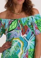 Geisha Dress elastic shoulder jersey AOP 57363-60 MAY