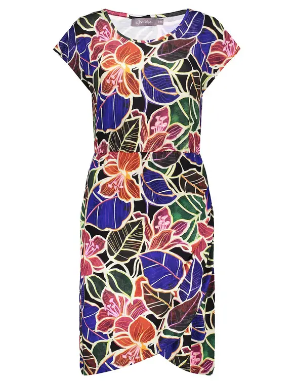 Geisha Dress elastic waist 37370-60 LOLA