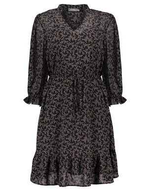 Geisha Dress little flower print & ruffle 17057-26