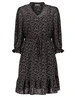 Geisha Dress little flower print & ruffle 17057-26