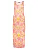 Geisha Dress long AOP 37057-60 RIVER