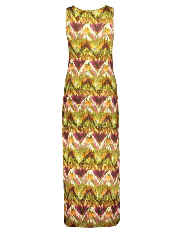 Geisha Dress long AOP 37057-60 RIVER