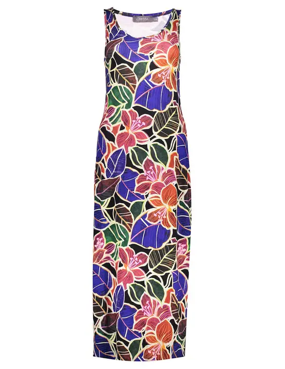 Geisha Dress long AOP 37379-60 RIVER
