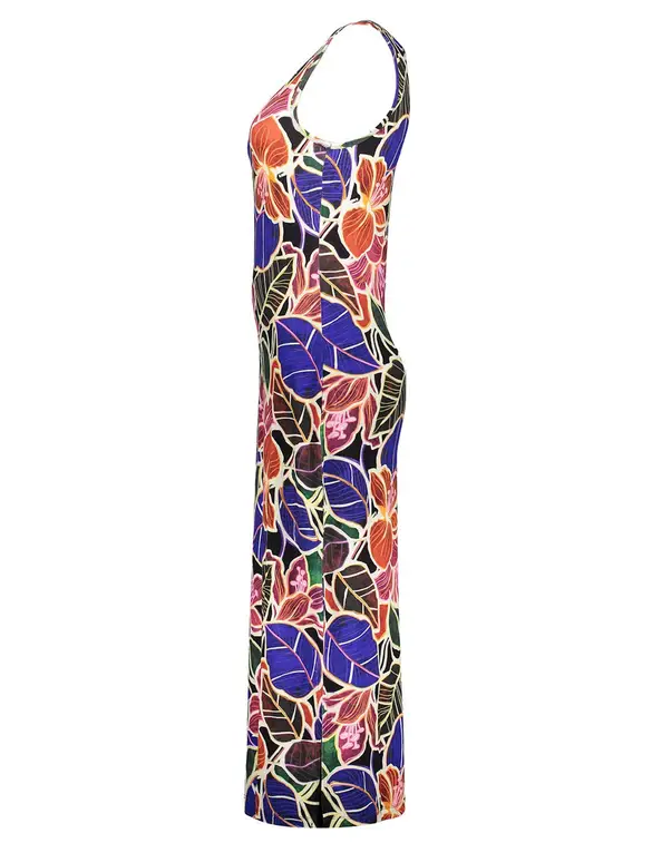 Geisha Dress long AOP 37379-60 RIVER