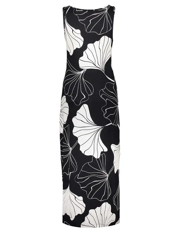 Geisha Dress long AOP 37379-60 RIVER