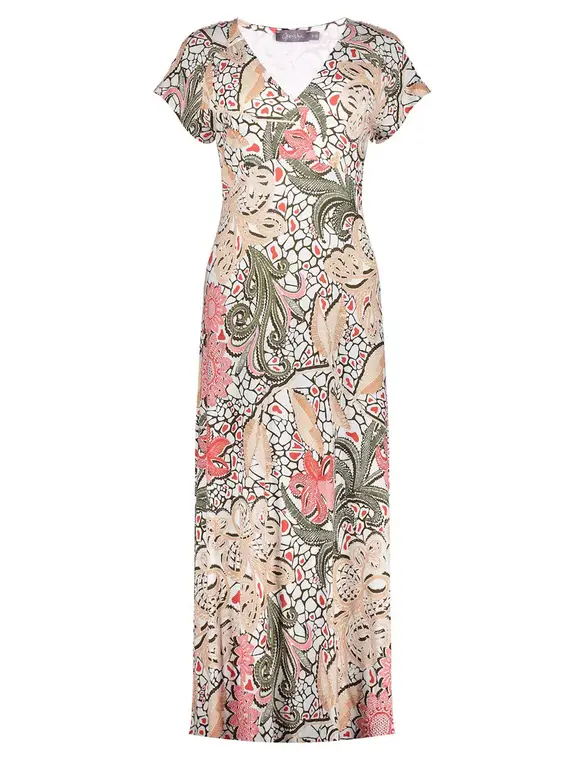 Geisha Dress long AOP 37382-60 JANE