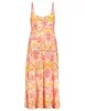 Geisha Dress long spaghetti AOP 37058-60 NOELLE