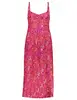 Geisha Dress long spaghetti AOP 37058-60 NOELLE