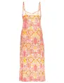 Geisha Dress long spaghetti AOP 37058-60 NOELLE