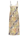 Geisha Dress long spaghetti AOP 37058-60 NOELLE