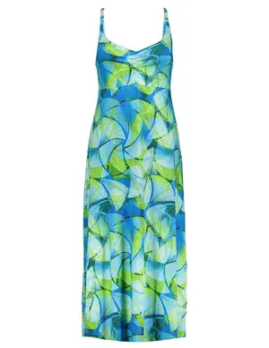 Geisha Dress long spaghetti AOP 37058-60 NOELLE