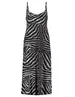 Geisha Dress long spaghetti AOP 37058-60 NOELLE
