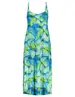 Geisha Dress long spaghetti AOP 37058-60 NOELLE
