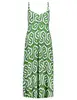 Geisha Dress long spaghetti AOP 37378-60 NOELLE