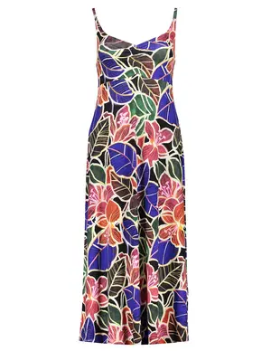 Geisha Dress long spaghetti AOP 37378-60 NOELLE