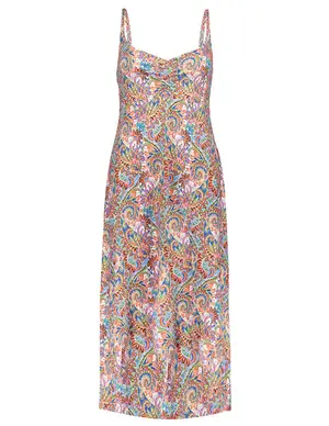 Geisha Dress long spaghetti AOP 37378-60 NOELLE