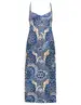 Geisha Dress long spaghetti AOP 37378-60 NOELLE