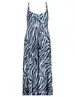 Geisha Dress long spaghetti AOP 37378-60 NOELLE