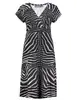 Geisha Dress short sleeves AOP 37056-60 JUNE