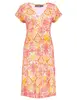 Geisha Dress short sleeves AOP 37056-60 JUNE