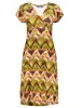 Geisha Dress short sleeves AOP 37056-60 JUNE