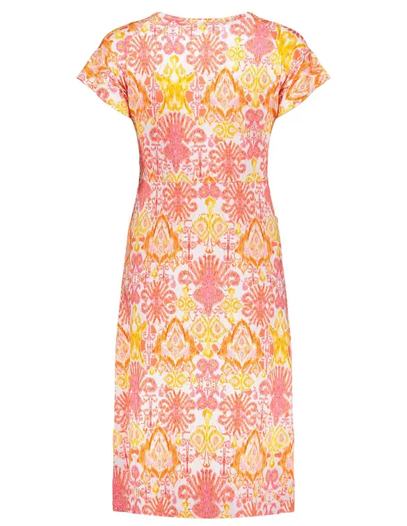 Geisha Dress short sleeves AOP 37056-60 JUNE
