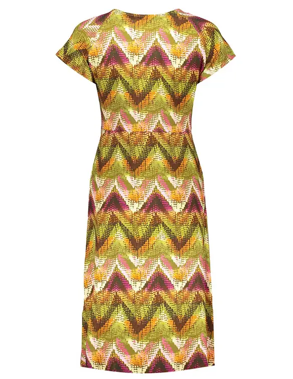 Geisha Dress short sleeves AOP 37056-60 JUNE
