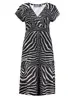 Geisha Dress short sleeves AOP 37056-60 JUNE