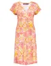 Geisha Dress short sleeves AOP 37056-60 JUNE
